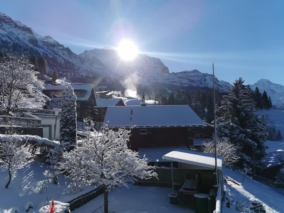 Apartment Chalet Im Sunnigen Usblick Wengen Exteriör bild