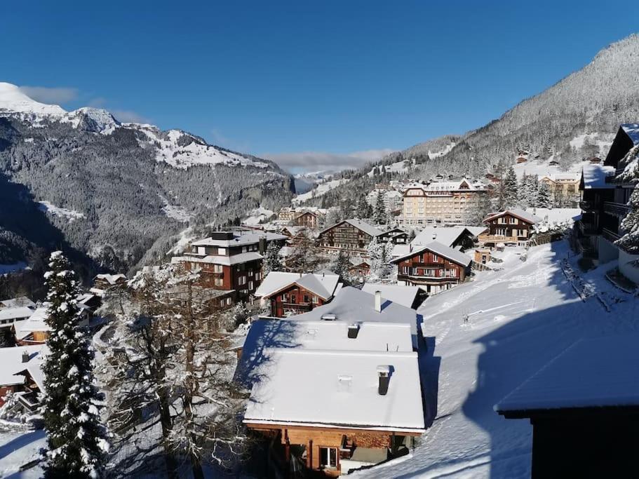 Apartment Chalet Im Sunnigen Usblick Wengen Exteriör bild